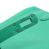 Goatskin Kelly Wallet Green