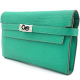 Goatskin Kelly Wallet Green