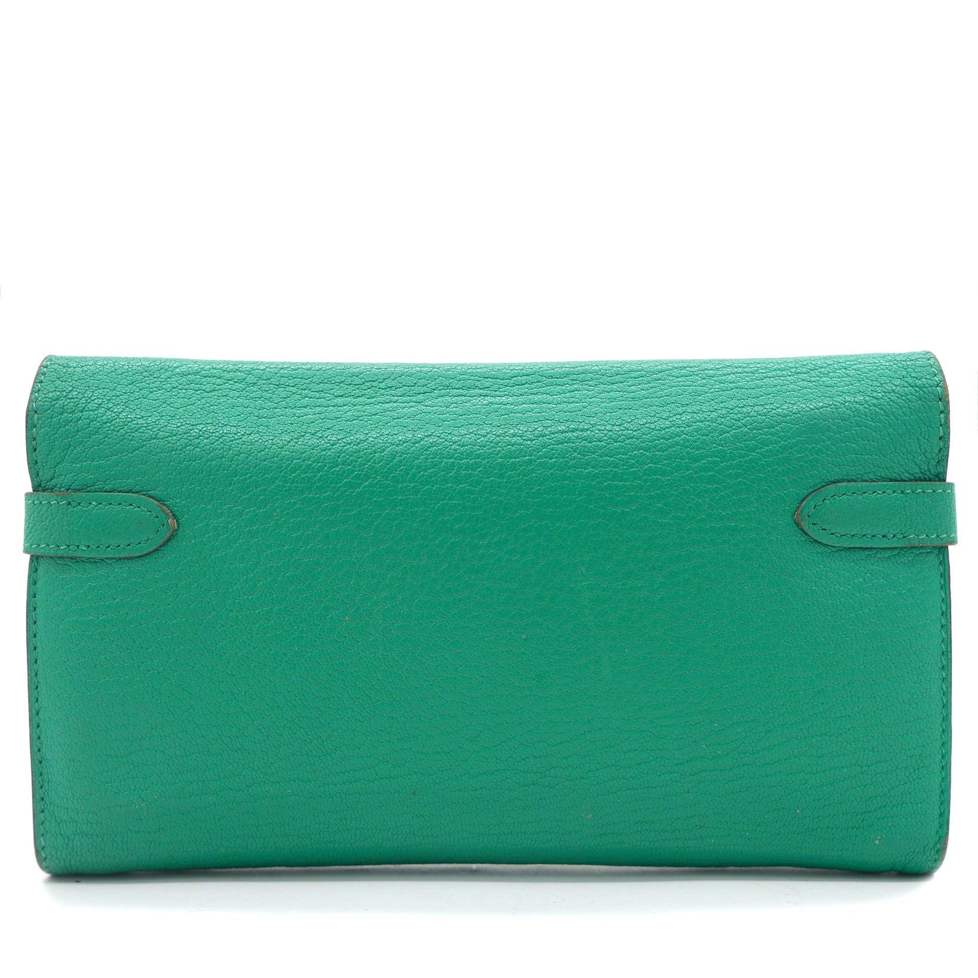 Goatskin Kelly Wallet Green