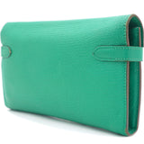 Goatskin Kelly Wallet Green