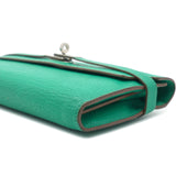 Goatskin Kelly Wallet Green