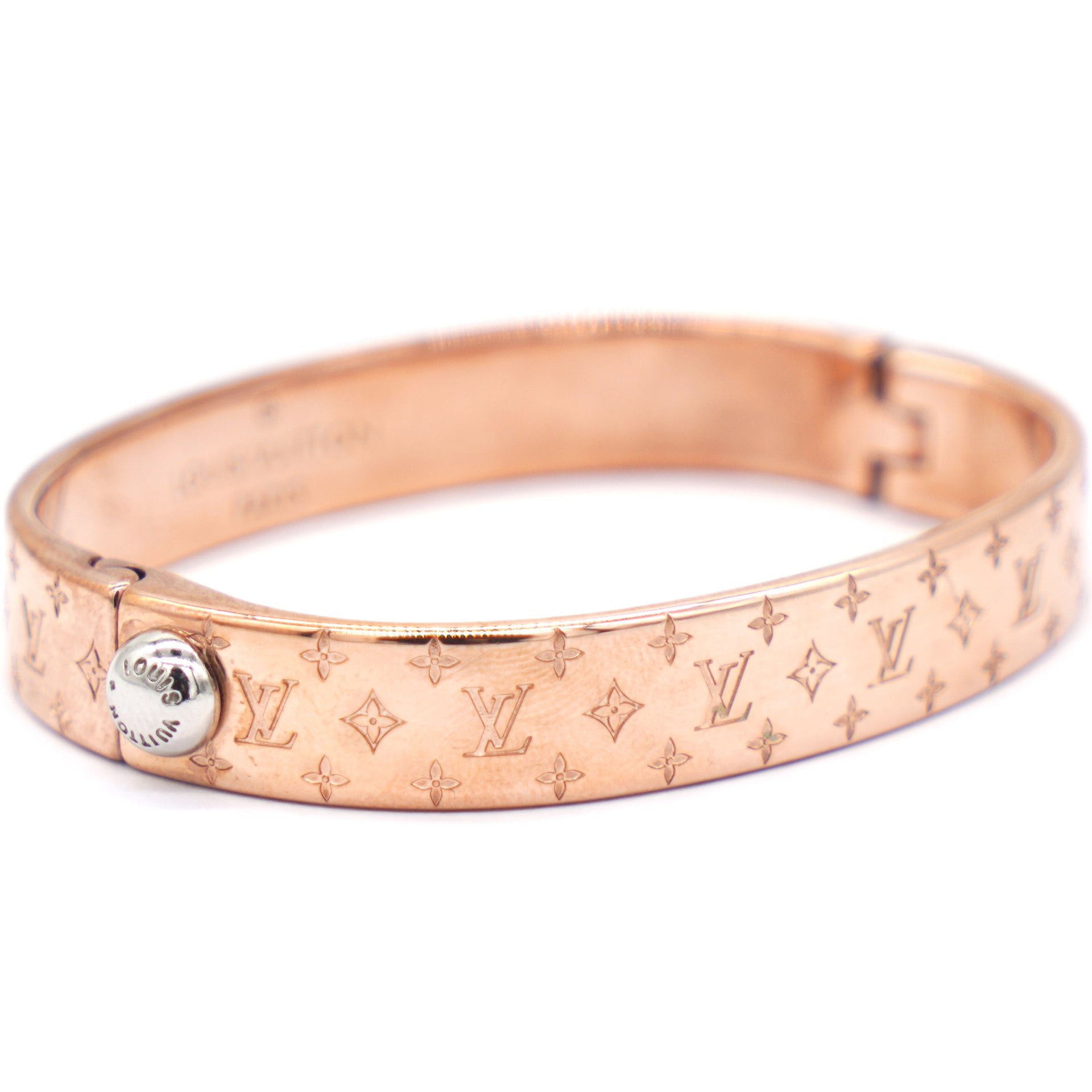 Louis Vuitton Nanogram Cuff in Pink Gold, Women's Fashion, Jewelry