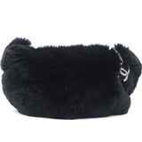 Vintage Rabbit Fur Bag Black