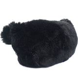 Vintage Rabbit Fur Bag Black