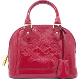 Red Monogram Vernis Alma BB Bag