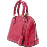 Red Monogram Vernis Alma BB Bag