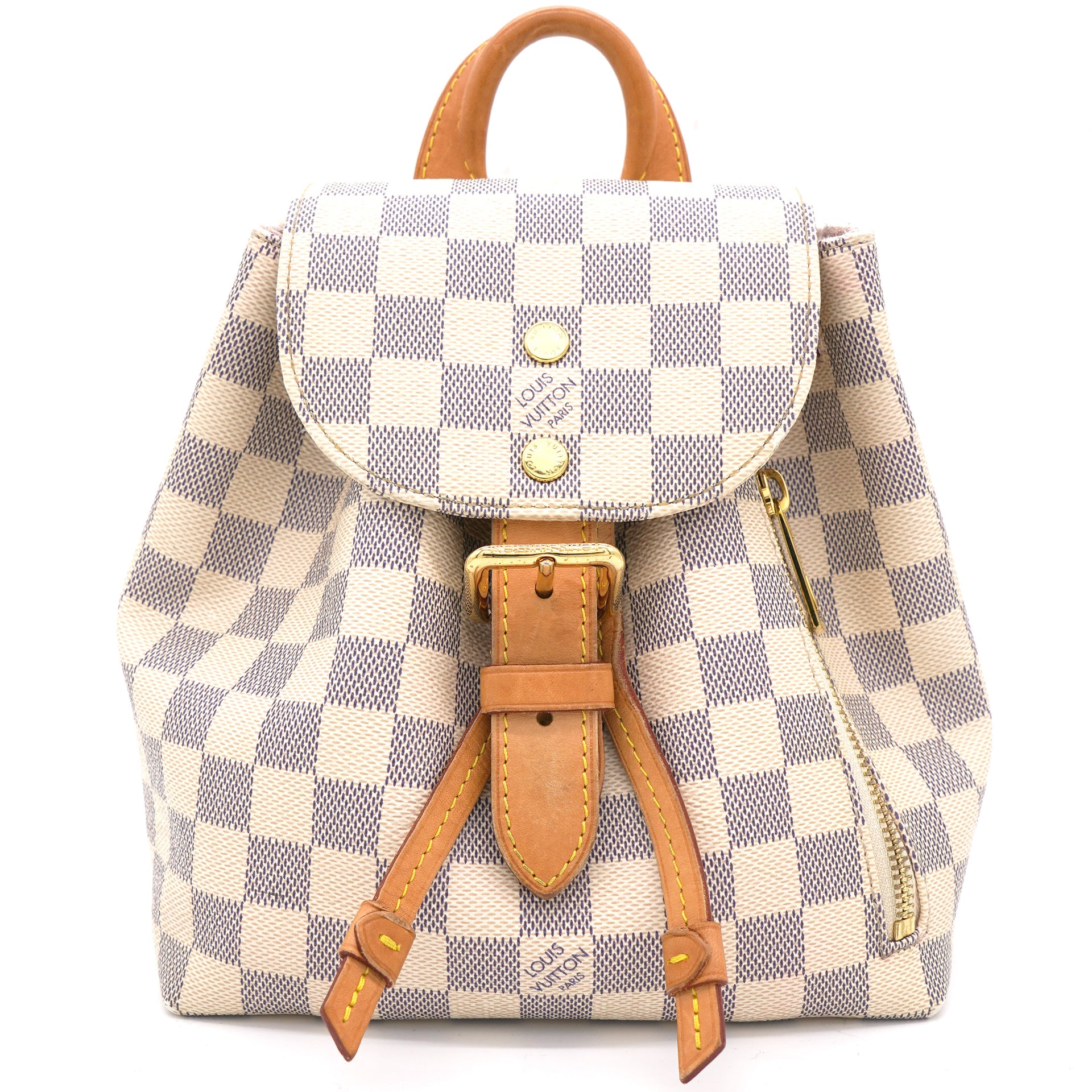 Louis Vuitton Vintage - Damier Azur Sperone BB - White Blue - Leather  Backpack - Luxury High Quality - Avvenice