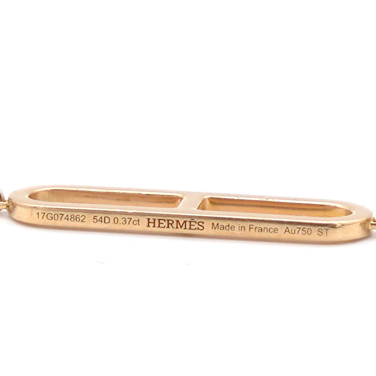 Hermes 18k Rose Gold H D'Ancre Diamond Bracelet, Small Model w/ Box –  Oliver Jewellery