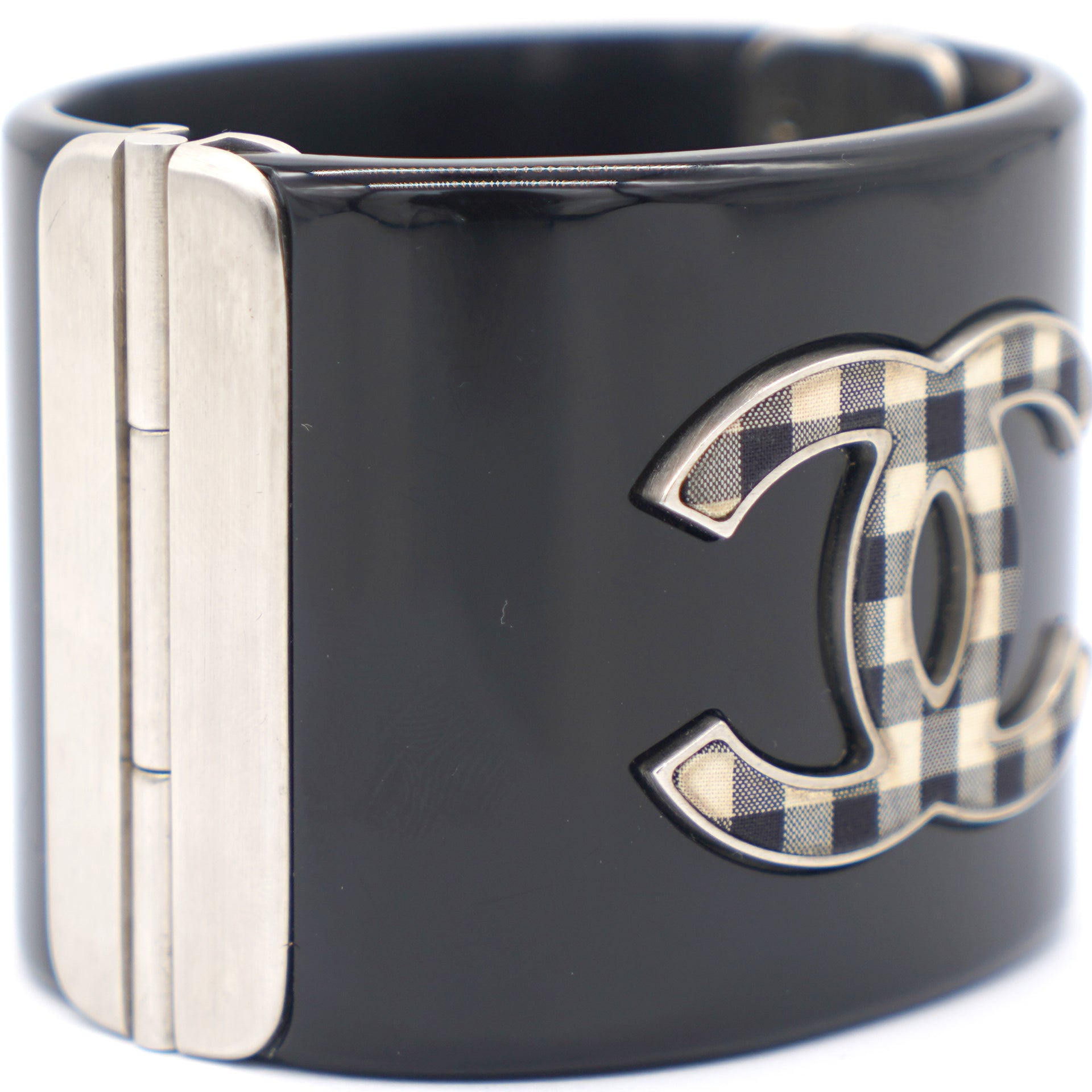Chanel quilted Black leather cuff bracelet ref230982  Joli Closet