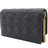 Caro Pouch Wallet on Chain Black