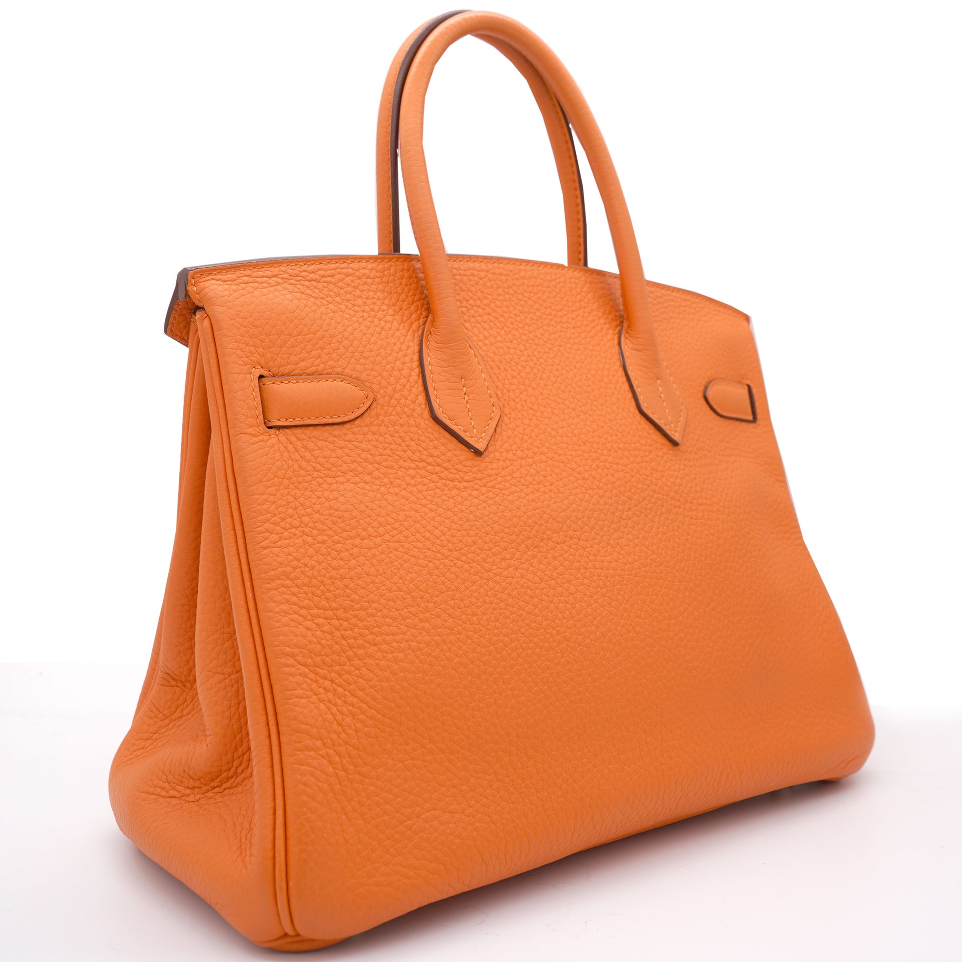 Orange Togo Birkin 35 Bag