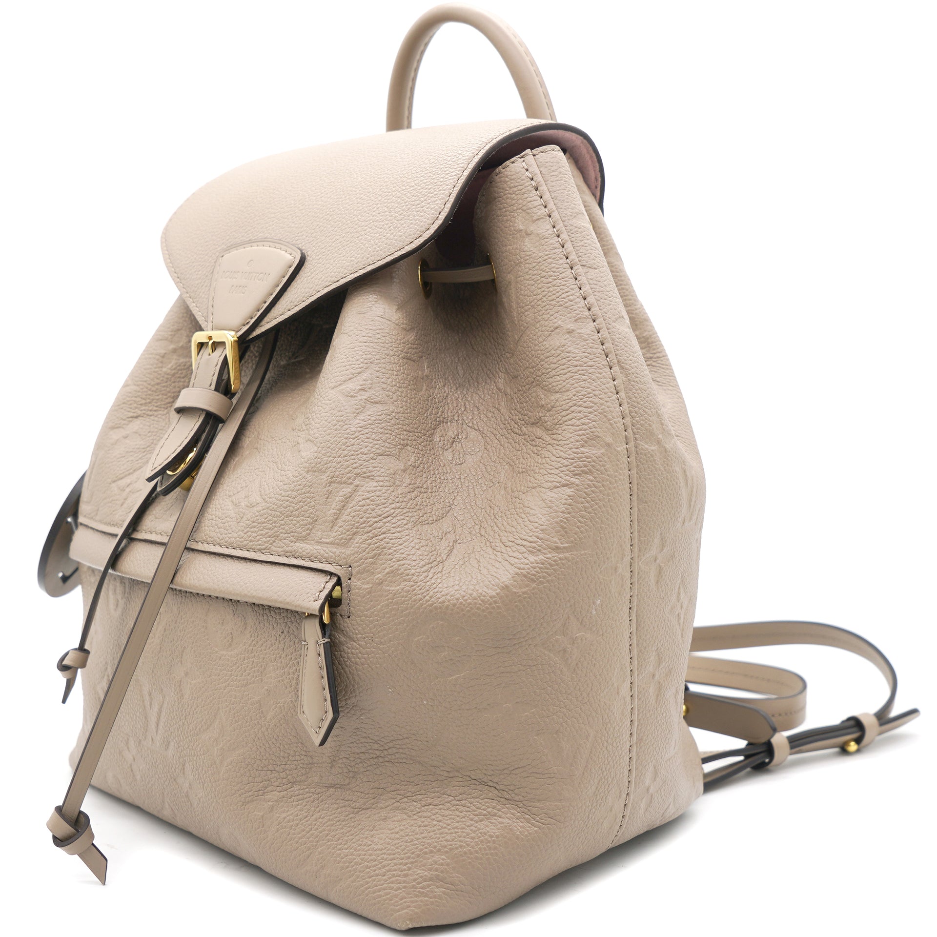 Louis Vuitton Montsouris Backpack Empreinte Leather (Turtledove