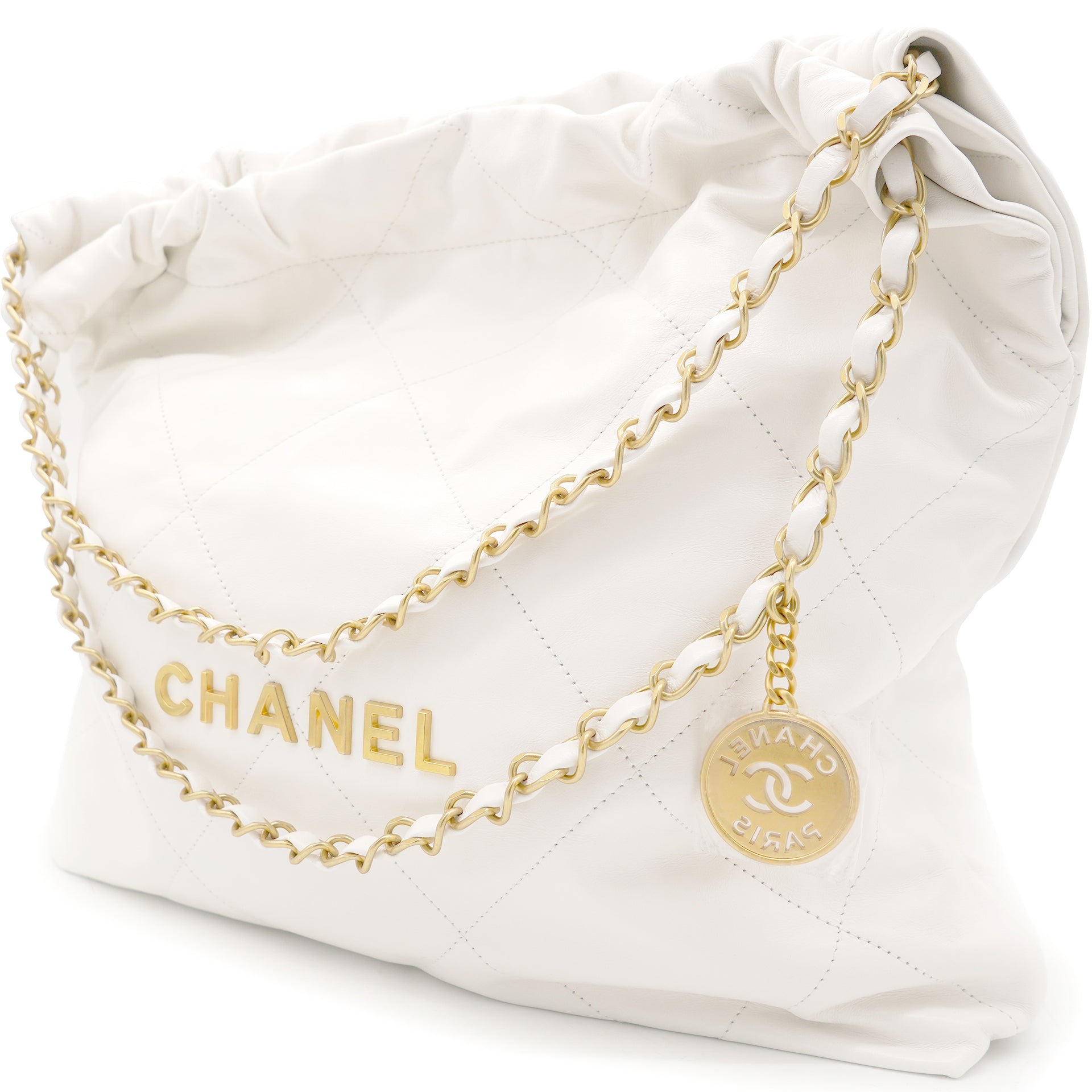 Chanel Rhodoid Calfskin Modern Chain Large Tote Chanel