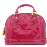 Red Monogram Vernis Alma BB Bag