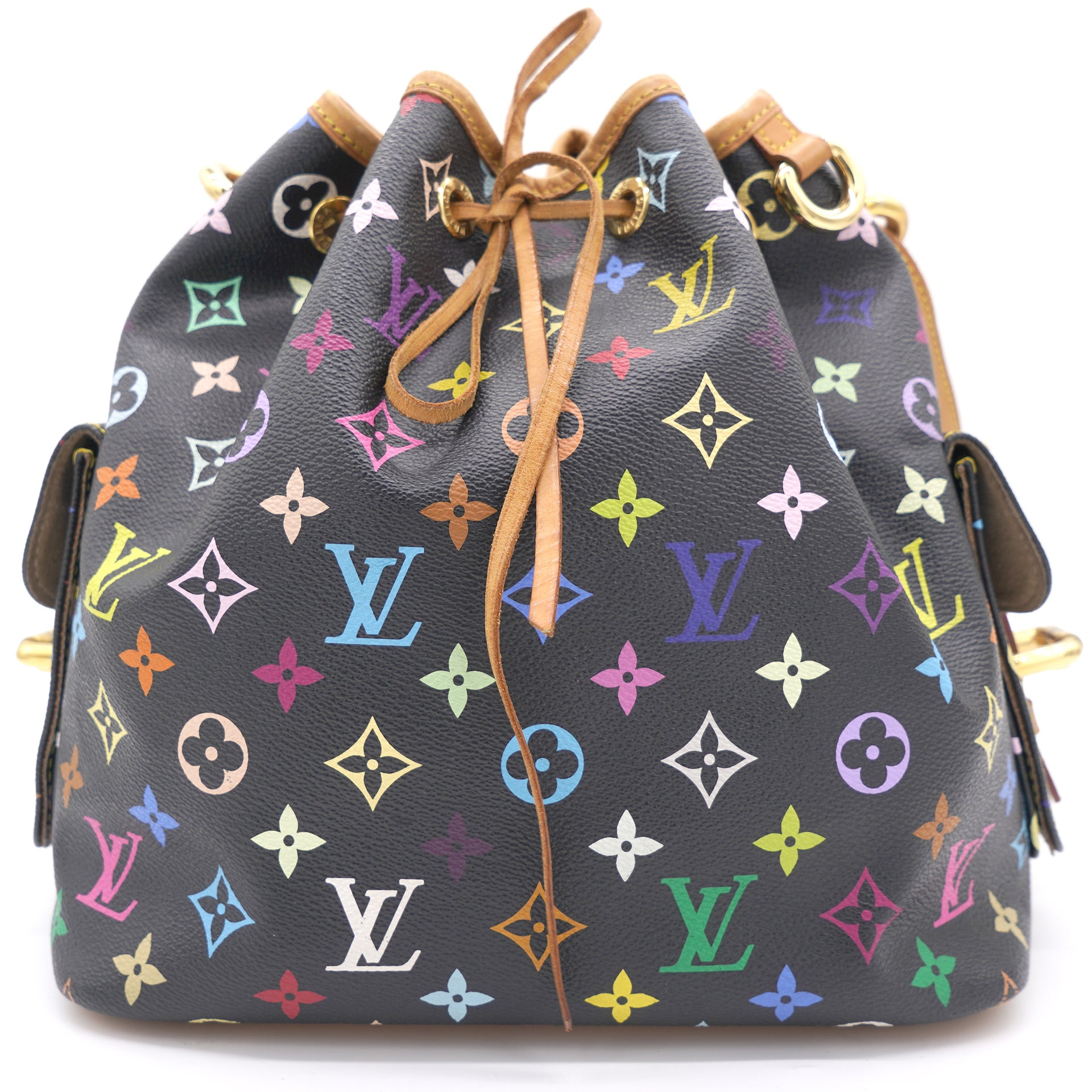 Louis Vuitton Black Monogram Multicolore Petit Noe Bag
