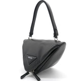 Nappa Padded Leather Triangle Black Bag