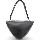 Nappa Padded Leather Triangle Black Bag