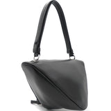 Nappa Padded Leather Triangle Black Bag