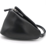 Nappa Padded Leather Triangle Black Bag