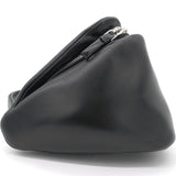 Nappa Padded Leather Triangle Black Bag