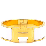 Enamel Clic Clac H Bracelet PM Blanc