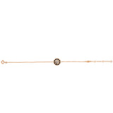 Rose des Vents Diamond Onyx Rose Gold Bracelet