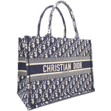 Navy Blue Oblique Small Book Tote