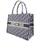 Navy Blue Oblique Small Book Tote