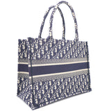 Navy Blue Oblique Small Book Tote