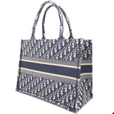 Navy Blue Oblique Small Book Tote