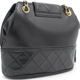 Lambskin Quilted Dome Shoulder Bag