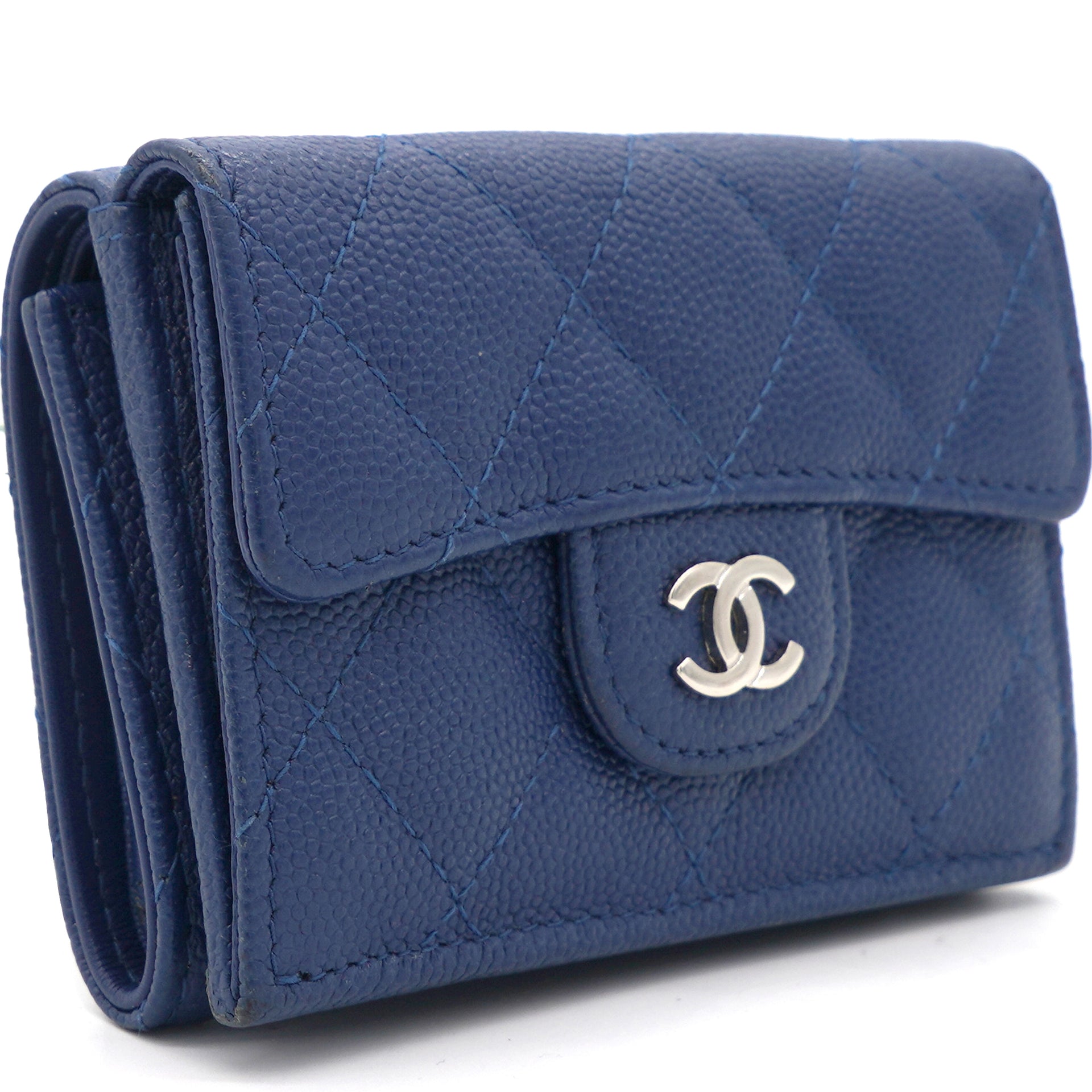 Vintage Chanel Quilted Trifold Wallet Made in France  Etsy