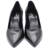 Black Leather Pumps 35