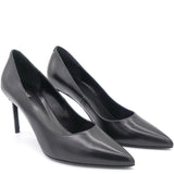 Black Leather Pumps 35