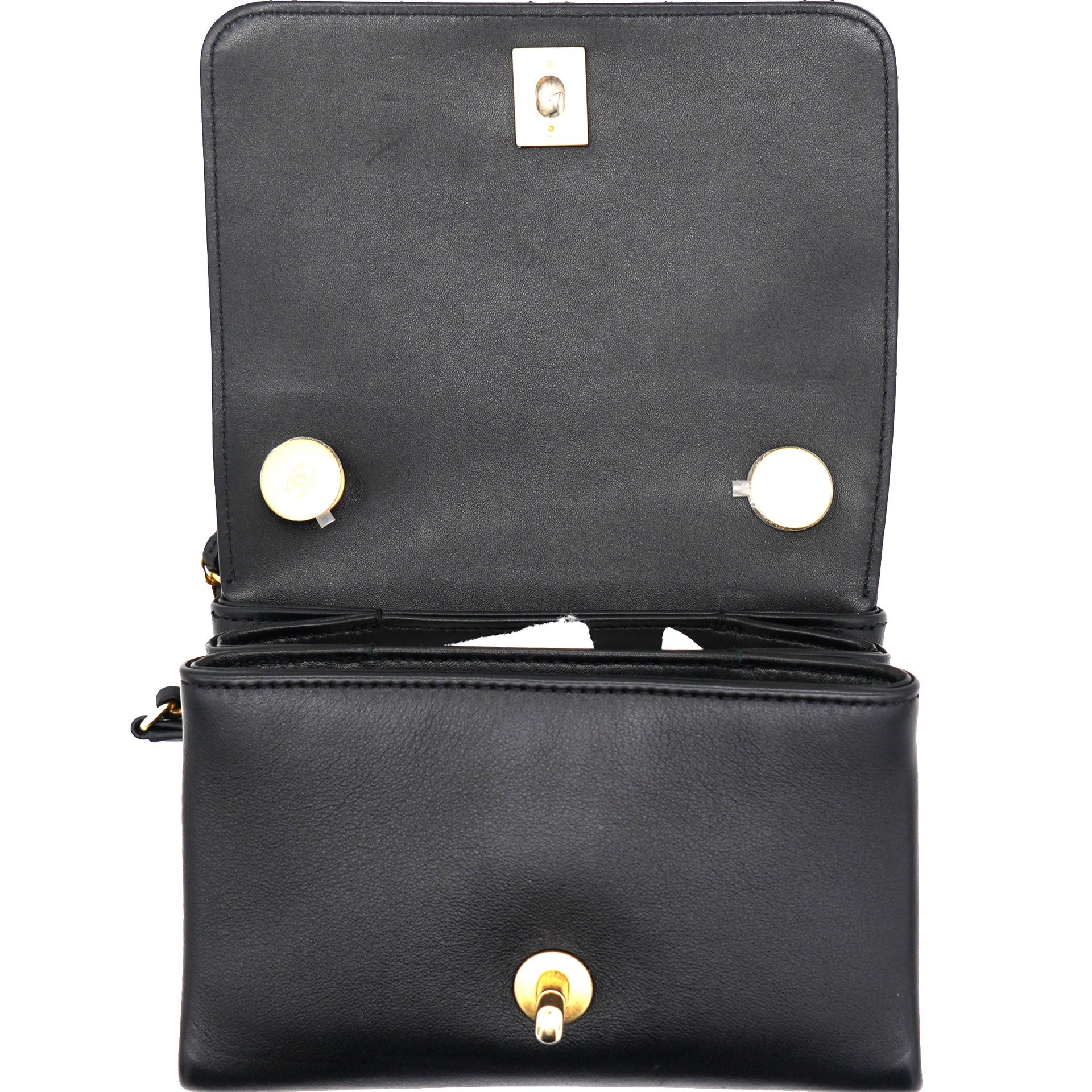 Pearl Boy Chain Bag Black