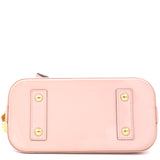 Rose Ballerine Monogram Vernis Alma BB Bag