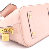 Rose Ballerine Monogram Vernis Alma BB Bag