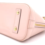 Rose Ballerine Monogram Vernis Alma BB Bag