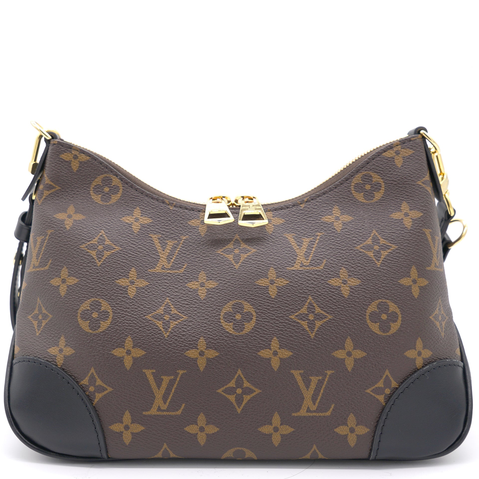Louis Vuitton Boulogne Shoulder Bag Brown Leather for sale online