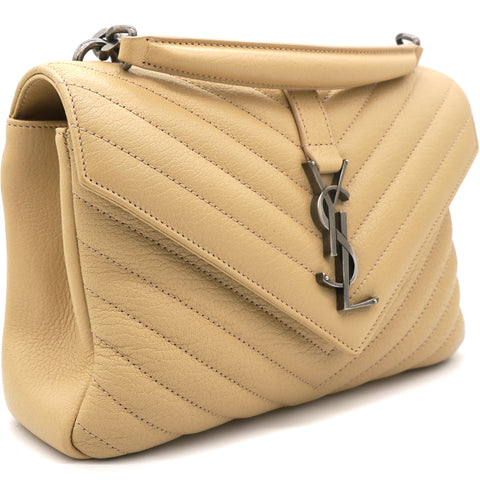 Saint Laurent, Bags, Saint Laurent Classic Monogram Blogger Crossbody Bag  Leather Small Gold