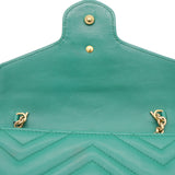 Green GG Marmont Matelasse Mini Bag