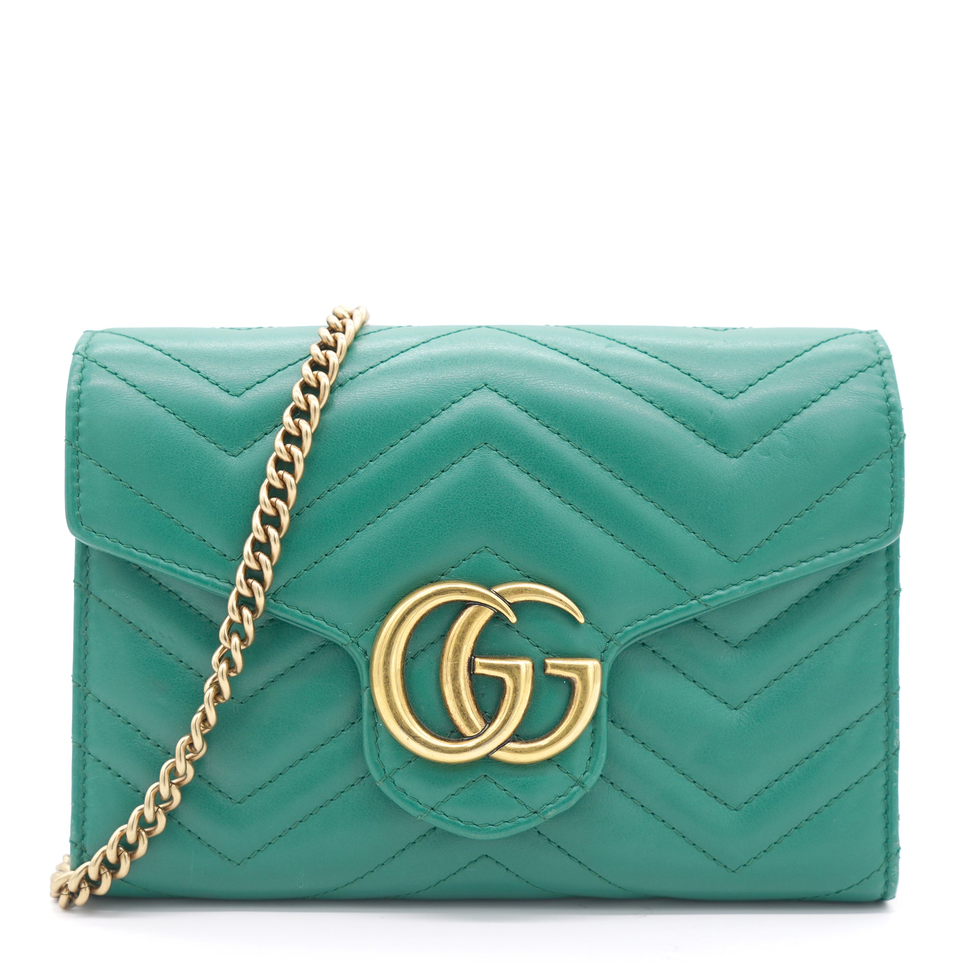 Green gucci marmont sale