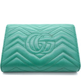 Green GG Marmont Matelasse Mini Bag