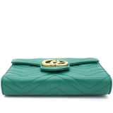 Green GG Marmont Matelasse Mini Bag