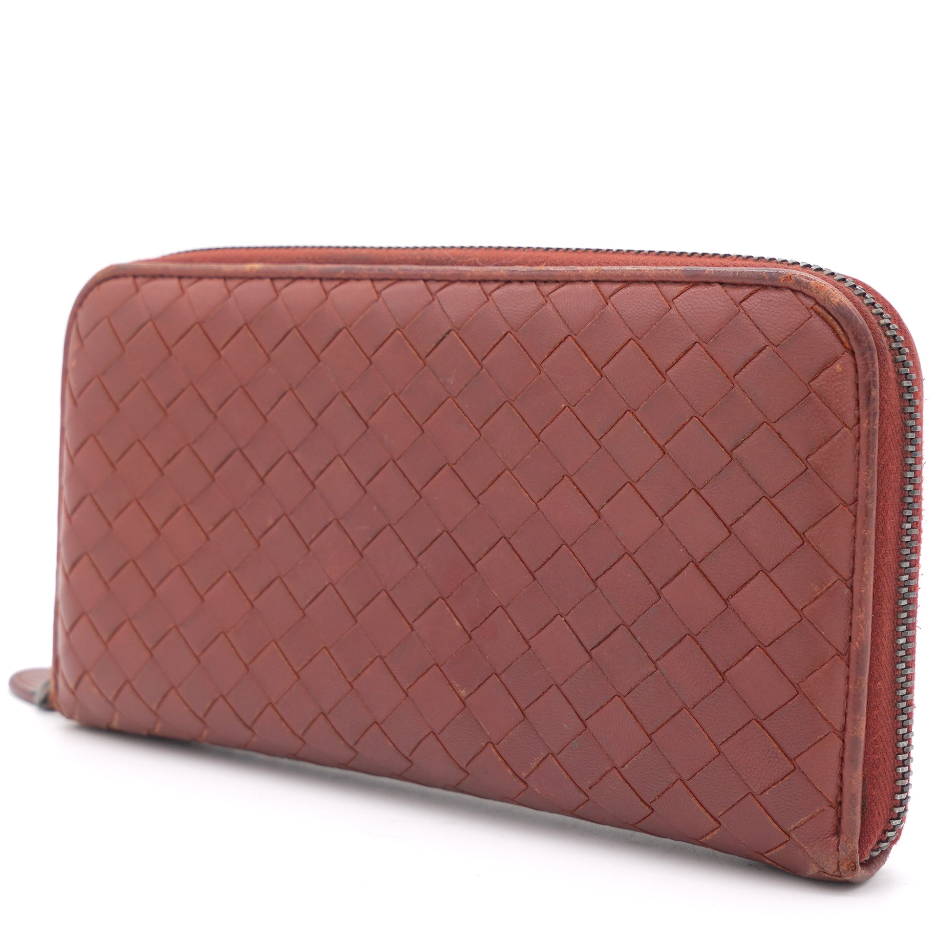 Intrecciato Bifold Long Zip Wallet