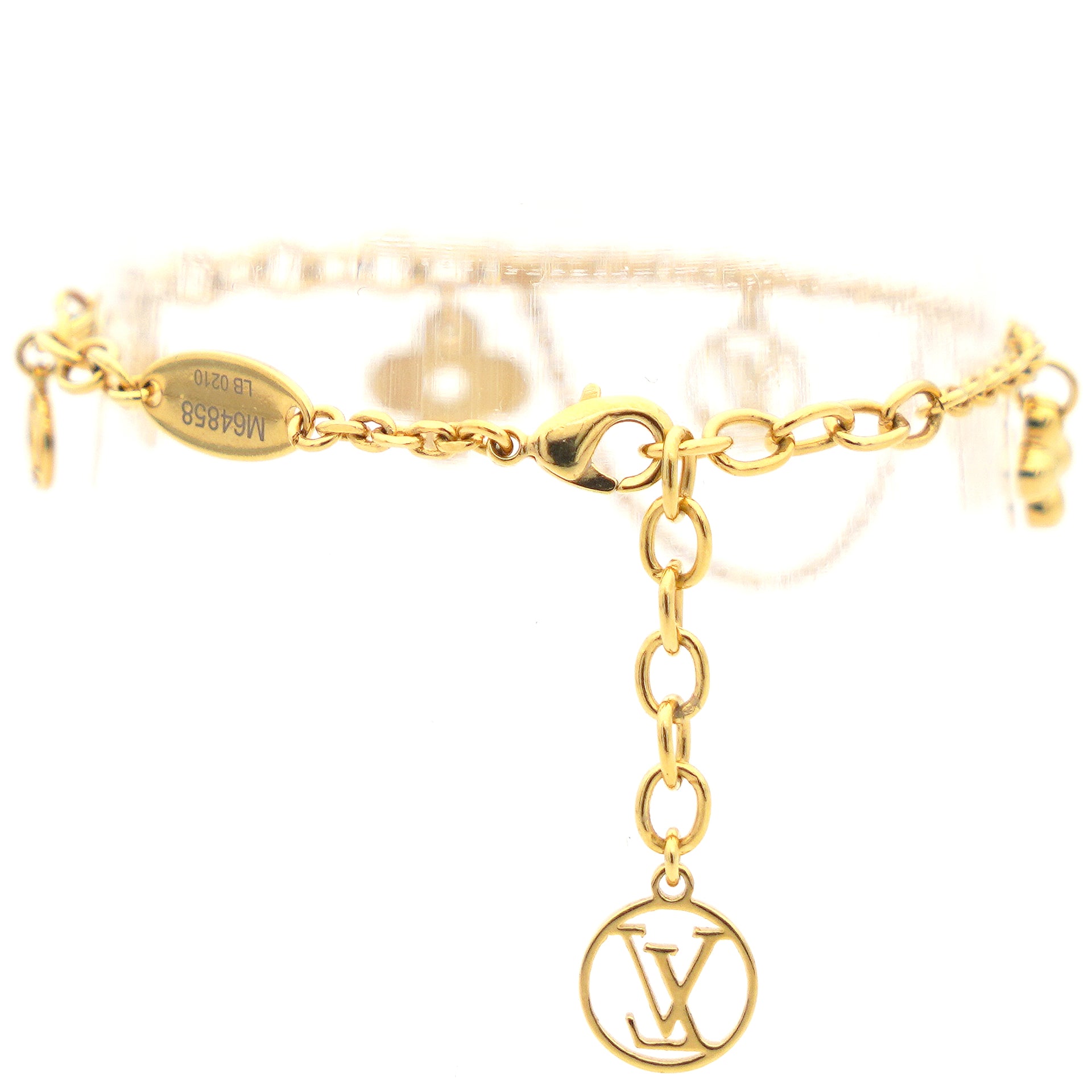 Louis Vuitton MONOGRAM Blooming supple bracelet (M64858)