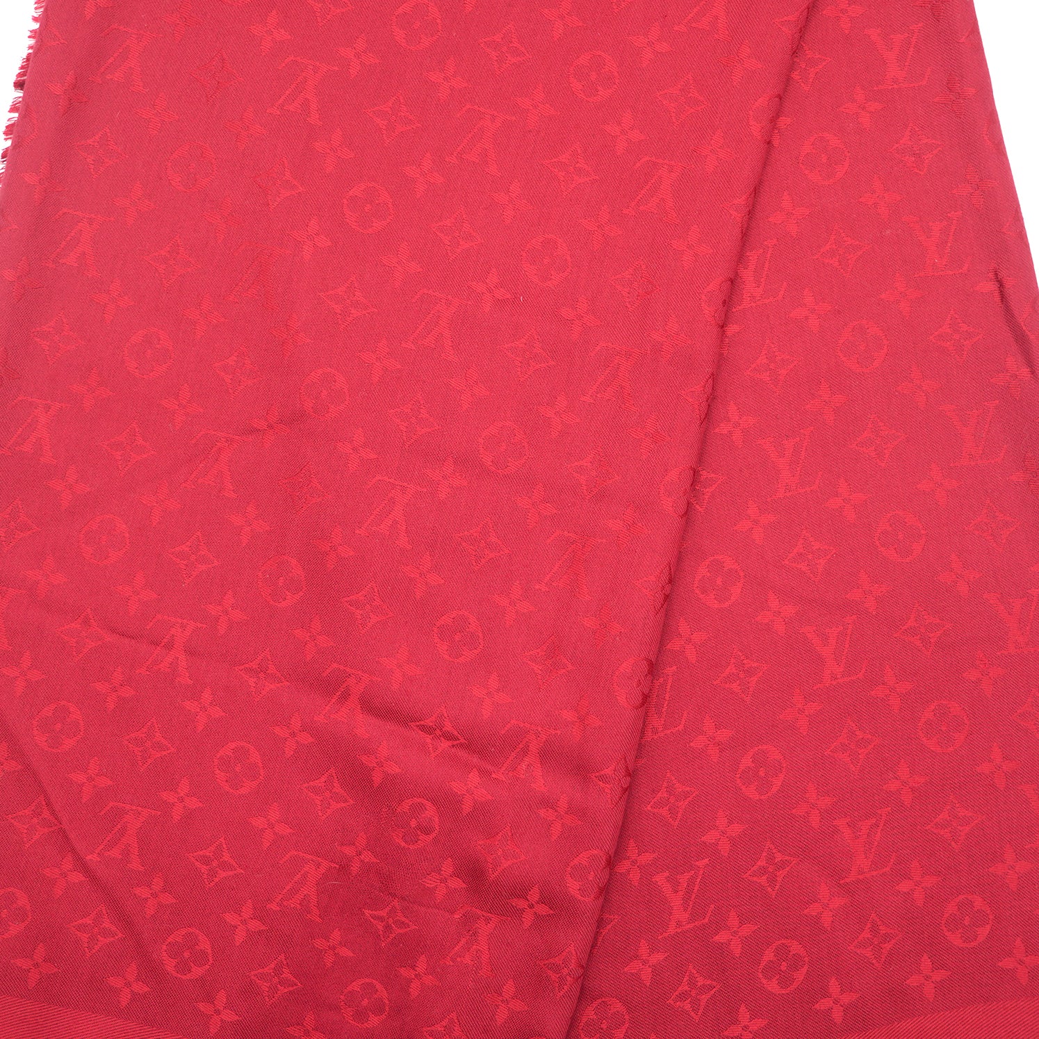 Classique Monogram Shawl Cherry