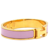 Clic H Bracelet Pink with Gold Hardware