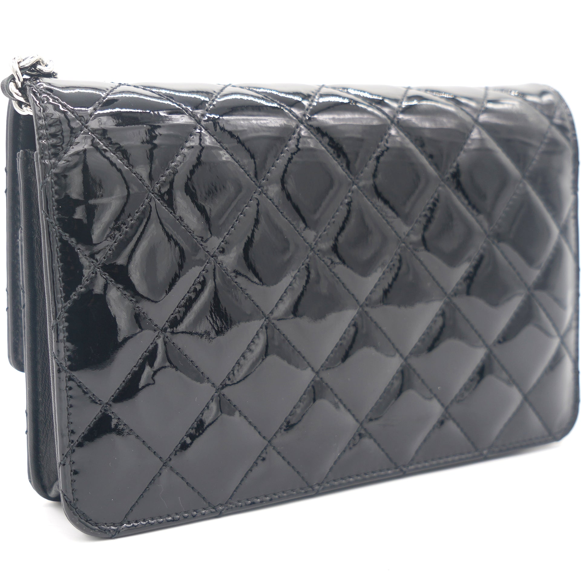 Chanel Gabrielle Wallet on Chain Tweed with Leather at 1stDibs