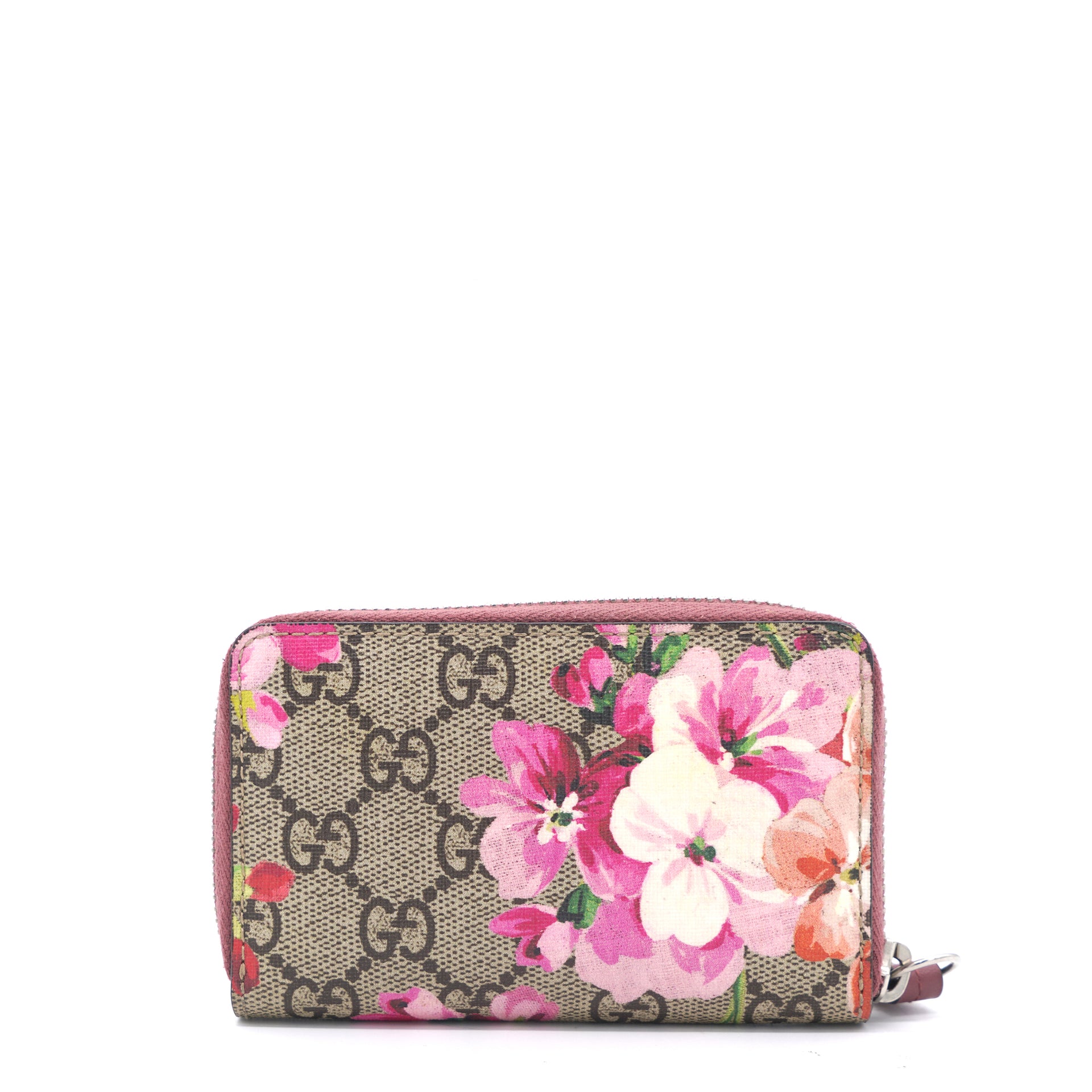Gucci Wallet GG Supreme Blooms Pink